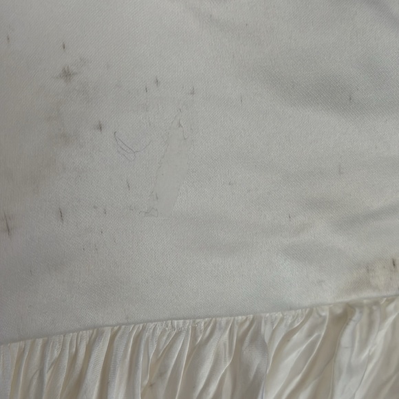 Bibhu Rent the Runway Mohapatra Empire pleated maxi Chiffon white sz12 $… - Picture 6 of 9